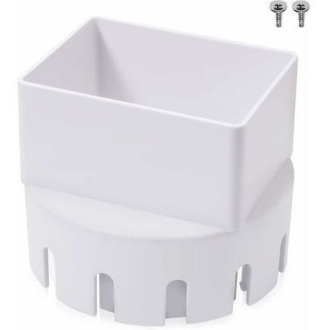 Adaptador para bajante, adaptador de plástico para bajante de canalón (apto para desagües de 7,6 x 10,2 cm)