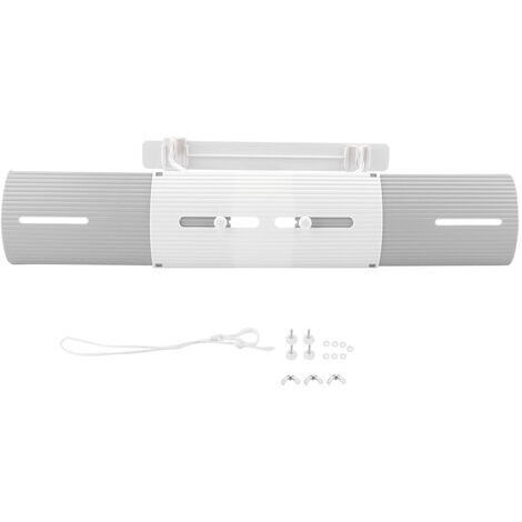 Deflector de parabrisas retráctil gris, antiviento para aire acondicionado. (1/5)