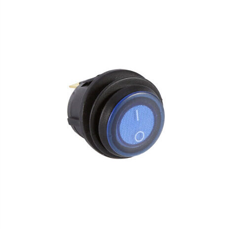 Interruptor de encendido/apagado redondo de 3 pines y 12 V 16 A para coches de slot Kyhole, duradero, para luces de techo intermitentes del chasis. (1/5)