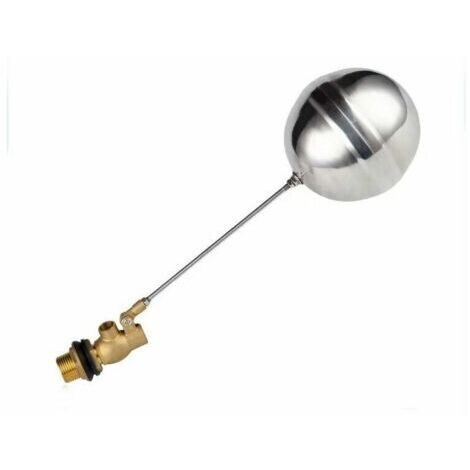 Regulador de nivel de piscina - Sensor de agua de latón con válvula de flotador, DN15 G1/2, para control automático del nivel de agua de la piscina. (1/5)
