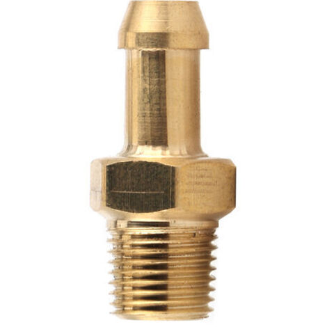 Carcasa del compresor del turbocompresor, racor de manguera de boquilla de refuerzo de latón de 1/8 de pulgada, 27 NPT o (1/5)