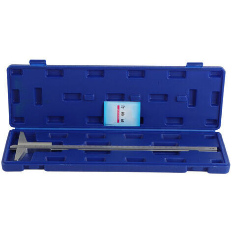 Calibrador de profundidad Vernier, calibre de metal, micrómetro de alta precisión de 0,02 mm, herramienta de medición de 0 a 300 mm. (1/5)