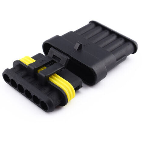 Nuevo conector eléctrico impermeable con 1, 2, 3, 4, 5 y 6 pines para automóviles y camiones. (1/5)
