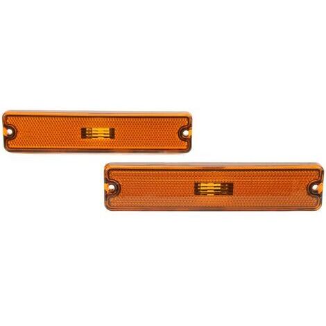 Par de luces de posición laterales para automóvil, tono 56001424, transmisión de luz alta, repuesto para Jeep Wrangler YJ 1987-1995 amarillo (1/5)