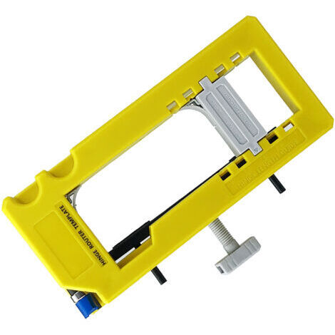 Plantilla de plástico para bisagras de puertas, de 3 a 5 pulgadas de largo, con radio de 1/4 a 5/8 de pulgada, plantilla para fresadora para trabajos de carpintería. (1/5)