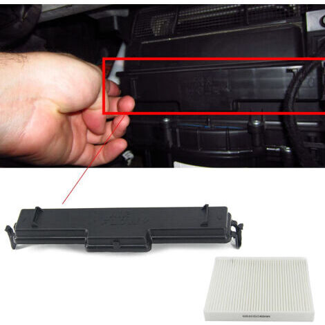Filtro de aire de cabina de repuesto, kit de aire acondicionado y puerta de acceso para Dodge Ram 1500 (68406048AA) (1/5)