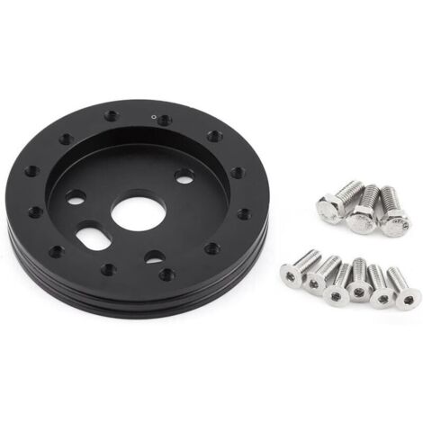 Espaciador de rueda universal de aleación de aluminio de 89x13 mm para bujes de volante superiores Grant Forever Sharp de 6 orificios (negro) (1/4)
