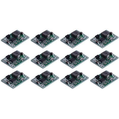 12 módulos de fuente de alimentación DC-DC reductores MP1584, convertidor ajustable de 3 A para reemplazar 24 V, 12 V, 5 V y 3 V. (1/4)