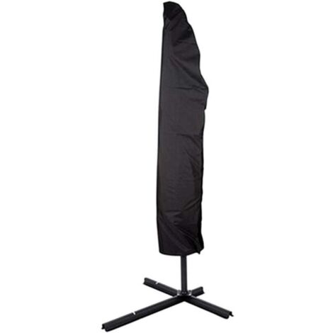 Funda protectora para sombrilla voladiza, funda para sombrilla de exterior de tela Oxford 210D impermeable, resistente a los rayos UV, al polvo y a la intemperie (205 cm). (1/4)