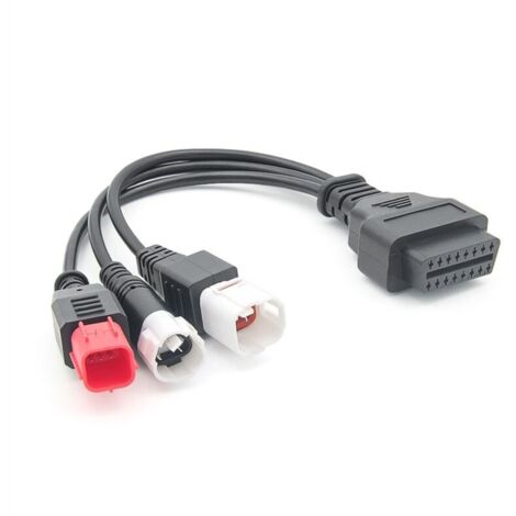 Cable de diagnóstico OBD2 para motocicletas Kline Euro5, adaptador de 16 pines a 3, 4 y 6 pines. (1/4)