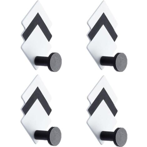 Ganchos adhesivos de pared de 4 piezas, toallero de baño, toallero de cocina, ganchos adhesivos para toallas de baño (64 cm) (1/3)