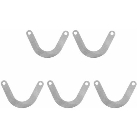 Paquete de 10 placas de válvula metálicas en forma de U, racores metálicos para compresores de aire, placa de válvula de 60 mm de ancho, piezas y accesorios para herramientas eléctricas. (1/4)
