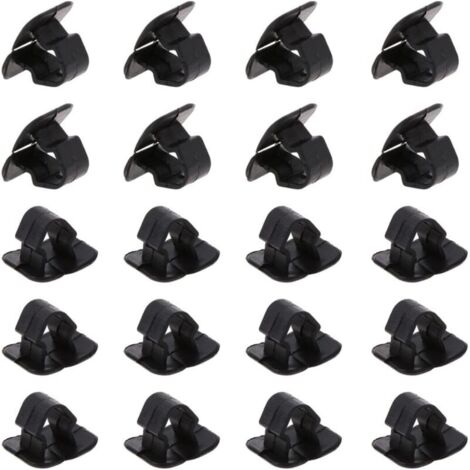 20 unidades de clips de soporte para almohadillas de aislamiento del capó del coche, hebillas de sujeción de plástico para capó, aislamiento térmico y acústico disponible. (1/4)