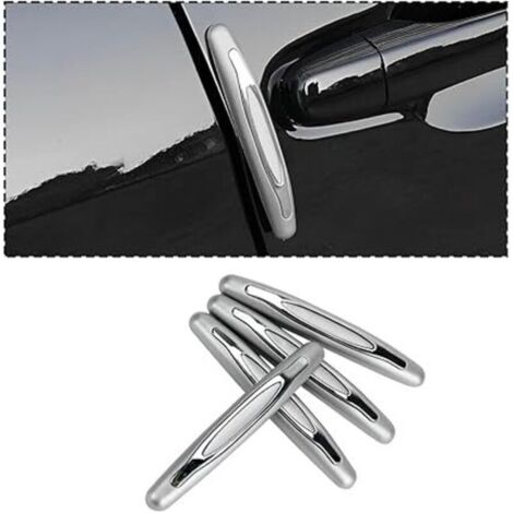 Paquete de 4 tiras para parachoques de coche, protectores antiarañazos para los bordes de los espejos retrovisores, protectores antiarañazos para las puertas laterales de todos los vehículos (g (1/4)