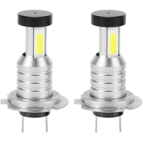 Kit de 2 bombillas LED H7 para faros delanteros, 100 W, 30000 lúmenes, luz blanca súper brillante de 6000 K. (1/4)
