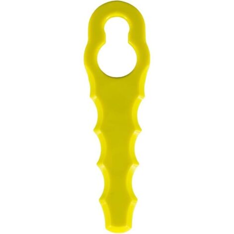 Paquete de 50 cuchillas de repuesto compatibles con desbrozadoras Ryobi, cabezales de cuchillas doblemente dentadas RAC155, RAC157 y RAC158. (1/4)