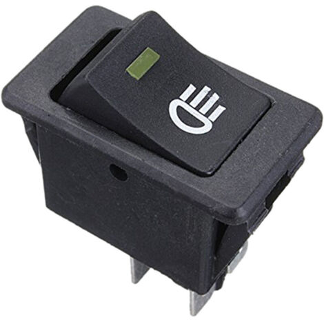 Interruptor basculante universal de luz antivaho LED de 12 V para coche - Amarillo (1/4)