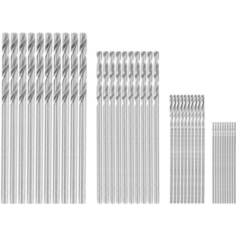 Paquete de 40 brocas mini HSS de vástago recto de 0,5 a 2,0 mm para placas de circuitos impresos. (1/4)