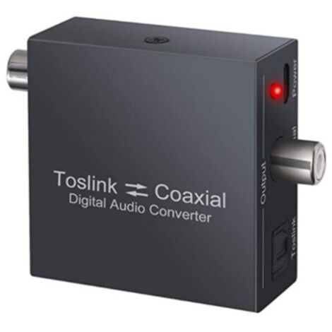 Convertidor coaxial bidireccional, convertidor óptico Toslink SPDIF y convertidor óptico (1/4)