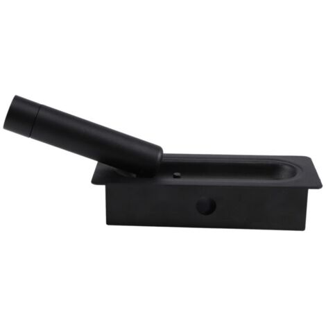 Lámpara de mesilla de noche LED para dormitorio, aplique de pared, luz de lectura, luz empotrada con interruptor automático, color negro. (1/4)