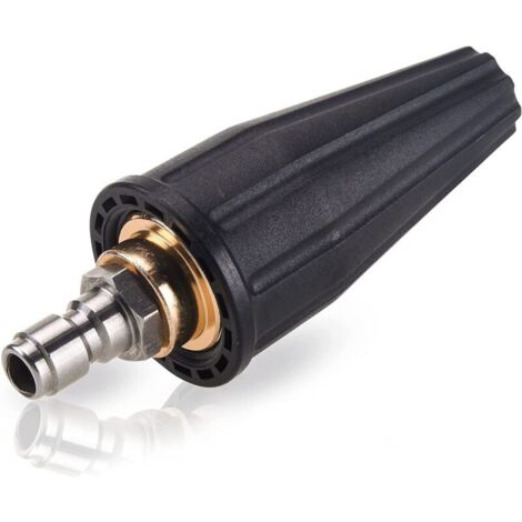Boquilla turbo para hidrolavadora, giratoria con conexión de 1/4 de pulgada, 2000 PSI, orificio de 2.5"