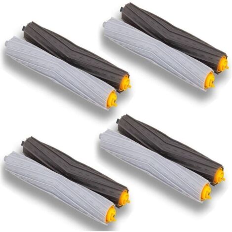 Adecuado para las barredoras robóticas de las series iRobot 800, 900, 870 y 960: cepillo principal, cepillo lateral, elemento filtrante, juego de accesorios de las series 8 y 9, cuatro cepillos princi (1/2)