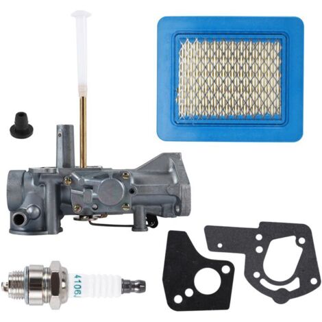 Carburador 498298, filtro de aire 491588S 491588 para Stratton 692784, 495951, 490533, 495426 con junta de bujía. (1/4)