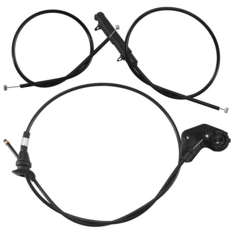Juego de 3 piezas de cubiertas para el cable de liberación del motor Bowden para E39 525I 530I 51238176595 51238190754 51238176596 (1/4)