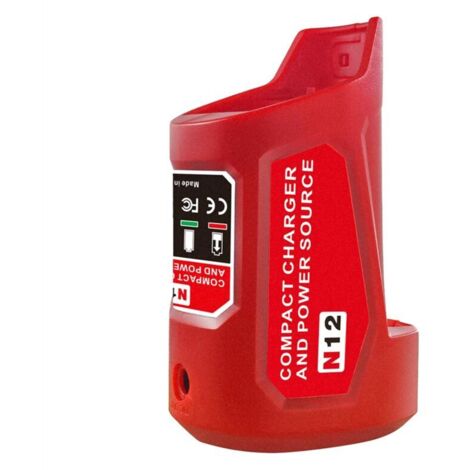 Adaptador de alimentación de batería N12 para cargador de rueda M12 de 12 V con puerto USB 2.0 CC (1/4)