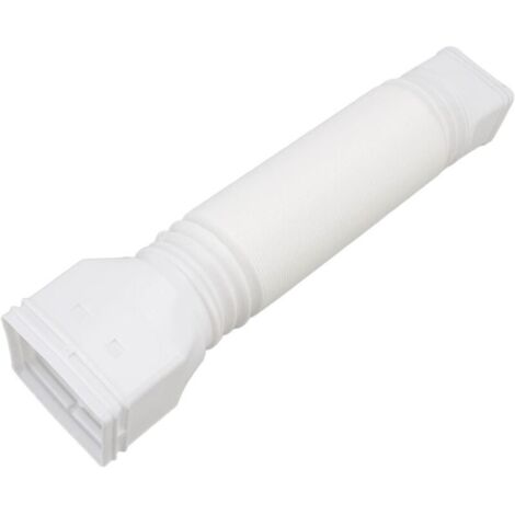 Extensión de bajante de canalón, extensiones flexibles de bajante de canalón, conector de canalón para drenaje de agua de lluvia (blanco)