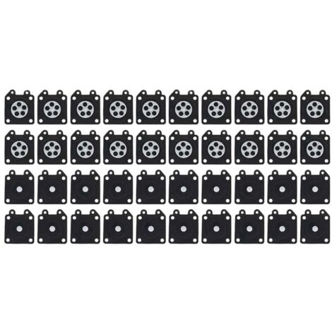 40 piezas de diafragma dosificador para carburador de motosierra para 95-526 500 3800 4500 5200 5800 Kit de juntas de montaje para automóvil (1/4)