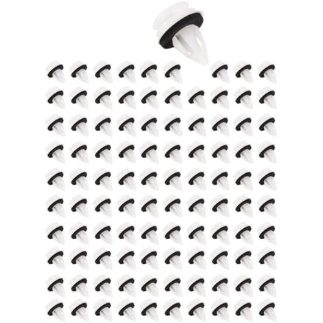 100 piezas 51418224768 Remaches de clip de plástico adecuados para fijaciones automáticas de paneles de puertas E46 E53 E90 E91 E70 Retenedor de presión de molduras (1/4)