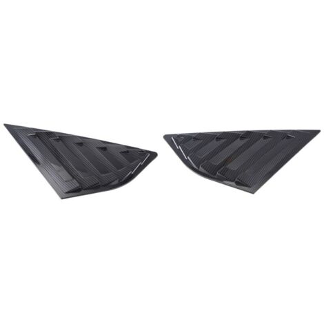 Persianas de fibra de carbono para la ventana trasera del coche, rejillas laterales, cubierta de ventilación (1/4)