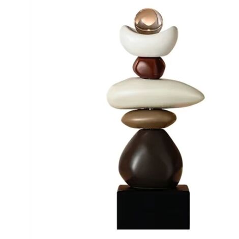 Estatua de piedra para soporte de TV, decoración, sin estante para vino tinto. (1/4)