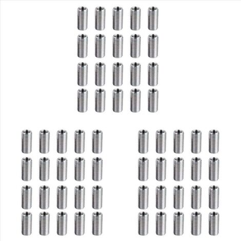 Paquete de 60 tuercas reductoras de rosca, adaptadores reductores de rosca macho M8 a hembra M6. (1/4)