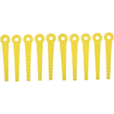 50 piezas de accesorios de repuesto de cuchillas de plástico, cuchilla de plástico para cortacésped, cabezal de corte ABS L100 para cortacésped de 8 mm (1/4)