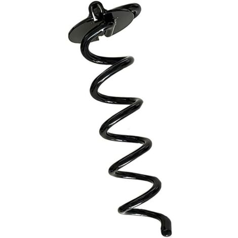 Anclajes para suelo, estacas para tiendas de campaña, anclajes para trampolines, estacas de acero en espiral resistentes para trampolines, jardines, campings, tiendas de campaña y columpios, 28 cm, co (1/4)