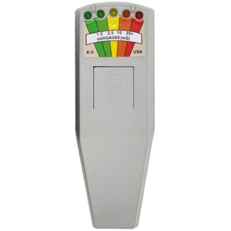 Medidor de radiación electromagnética digital portátil K2 con medidor de EMF Gauss de 5 LED para seguridad personal y caza de fantasmas.