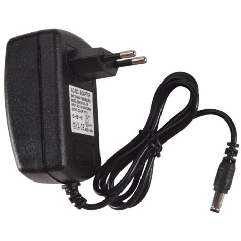 Adaptador de corriente de 24 V CC y 1 A para tiras de luces LED y cámaras de CCTV de 2,1 mm x 5,5 mm (UE) (1/4)