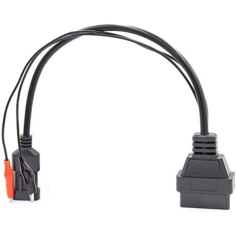 Adaptador de conector OBDII a OBD2 de 3 pines a 16 pines, cable para automóvil, diagnóstico OBD de 3 pines