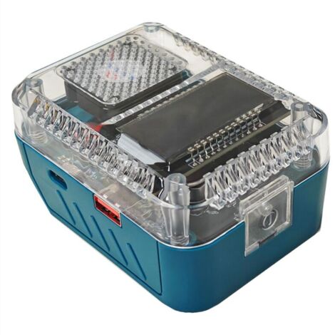 Adaptador convertidor de batería de litio de 138 W con pantalla digital para cargador USB tipo C y batería externa. (1/4)