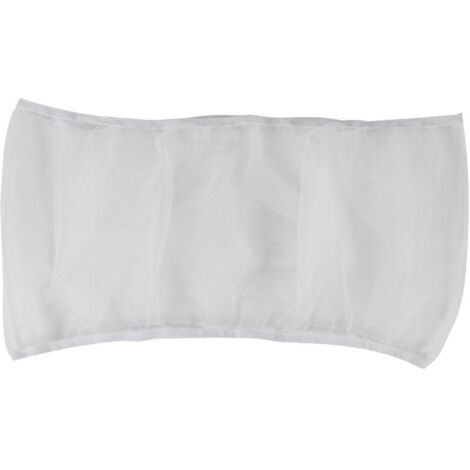 Cubierta para jaula de pájaros, red recolectora de semillas, faldón protector (blanco-M)