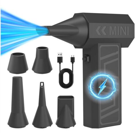 Soplador turbo de 5 boquillas para remoción de nieve, 130,000 RPM, para automóvil eléctrico, herramienta de limpieza A (1/4)