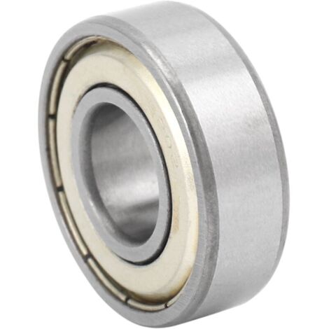 Rodamiento de bolas radial miniatura blindado de ranura profunda 6202Z de 15x35x11 mm, color plata + blanco. (1/4)