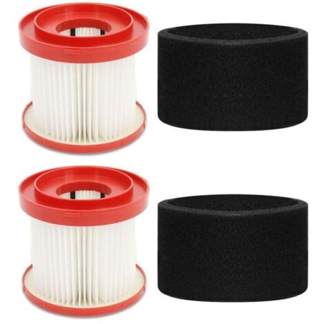Juego de 2 filtros para aspiradora 49-90-1900 + 2 filtros de esponja, repuesto HEPA 49-90-2015 (1/4)