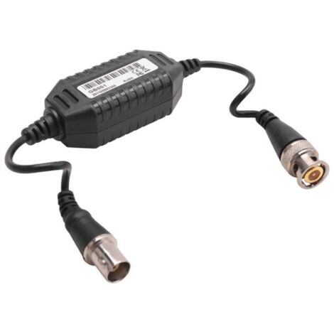 Aislador de vídeo coaxial, balun de bucle de tierra, conector BNC macho para cámara CCTV (1/4)