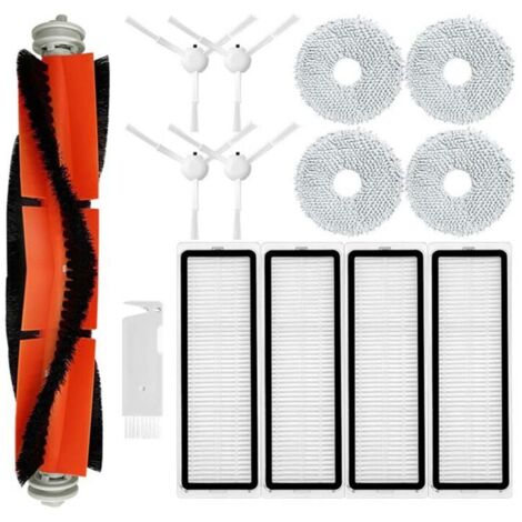 Repuestos y accesorios para aspiradora robot S10+ / S10 Plus: cepillo lateral principal, filtro HEPA y paño de limpieza. (1/4)