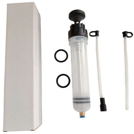 Jeringa de aceite de 200 cc, bomba de succión y llenado de fluidos para automóviles, extractor de líquidos multiusos. (1/4)