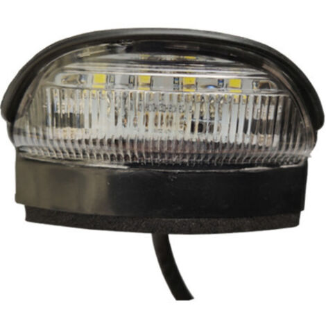Luz LED universal de 12V/24V para matrícula trasera, compatible con coches, autobuses, remolques, camiones, furgonetas, barcos, autocaravanas, todoterrenos y caravanas todoterreno. (1/4)