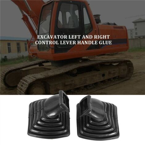 Conjunto de palanca de mando de pala de 3 botones, serie L + R, con 2 piezas y cubierta antipolvo para Doosan DX150 215 225 300 370-9C (1/4)